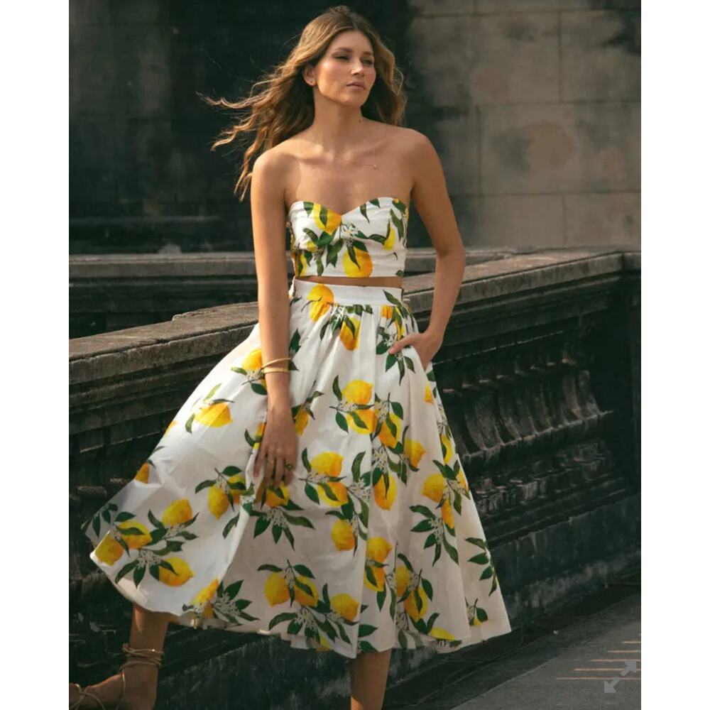 Pepita Perez Amalfi Lemon Skirt - Picture 2 of 3